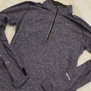 Nike Women's Purple Zip-Up Top